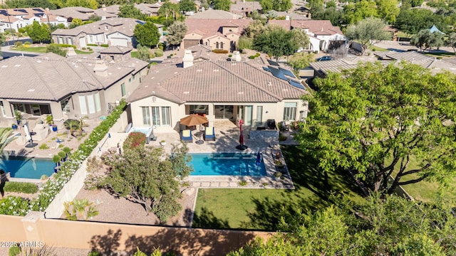 5226 S Fairchild Ln, Chandler, AZ 85249 - aerial view of residential area featuring a pool area