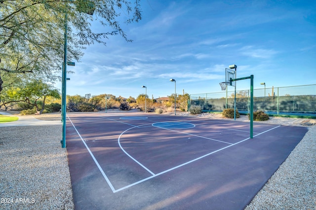 view of basketball court