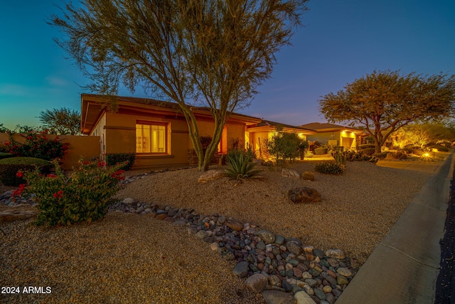 view of ranch-style home