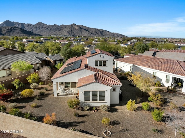 20701 W Minnezona Ave, Buckeye, AZ 85396 - drone / aerial view featuring a mountain view and a residential view