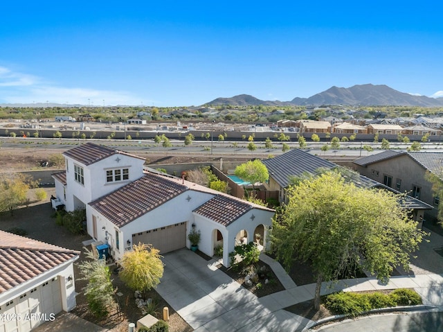 20701 W Minnezona Ave, Buckeye, AZ 85396 - drone / aerial view with a mountain view and a residential view