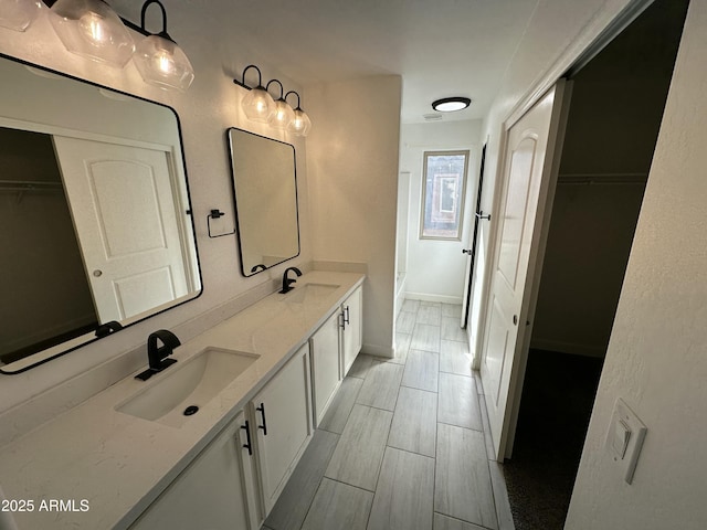 bathroom featuring vanity