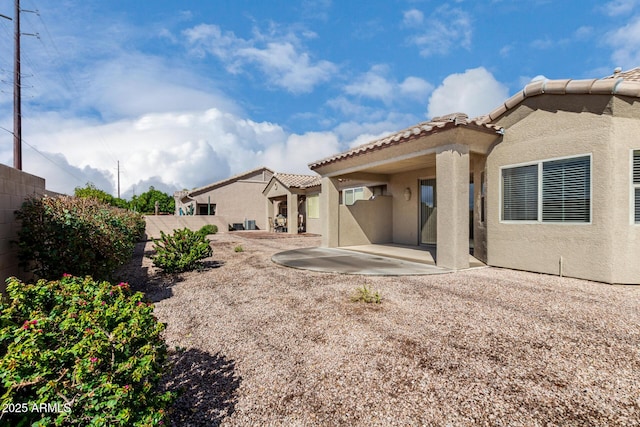 view of yard featuring a fenced backyard and a patio