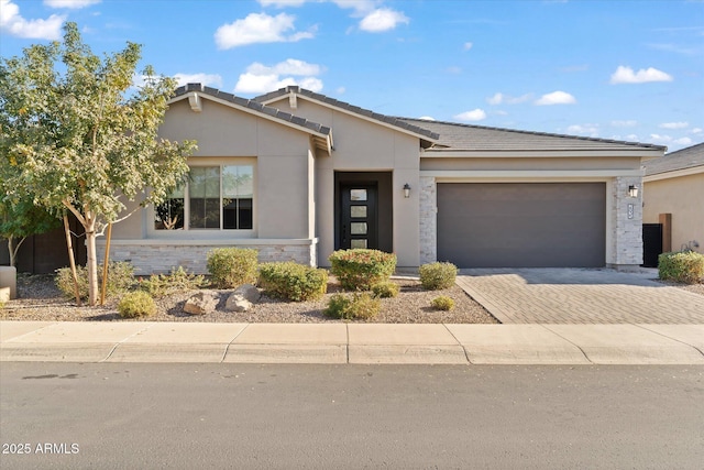 view of front of house featuring a garage