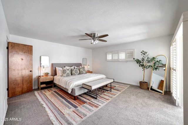 1106 N Villa Nueva Dr, Litchfield Park, AZ 85340 - carpeted bedroom with ceiling fan and baseboards