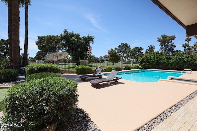 1106 N Villa Nueva Dr, Litchfield Park, AZ 85340 - view of pool featuring a patio and fence