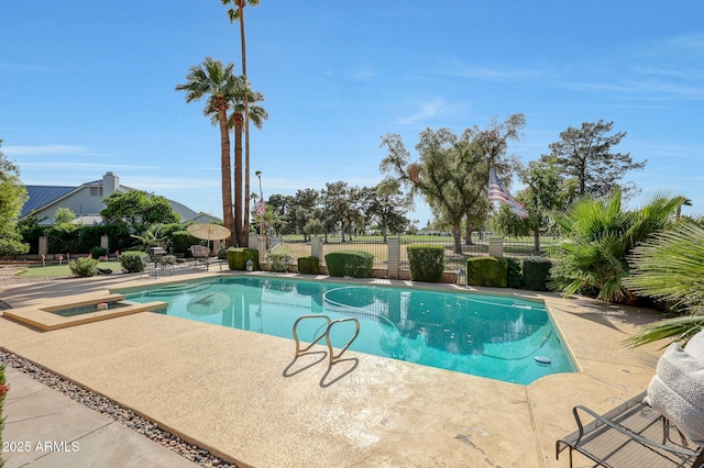 1106 N Villa Nueva Dr, Litchfield Park, AZ 85340 - view of pool featuring a patio and fence