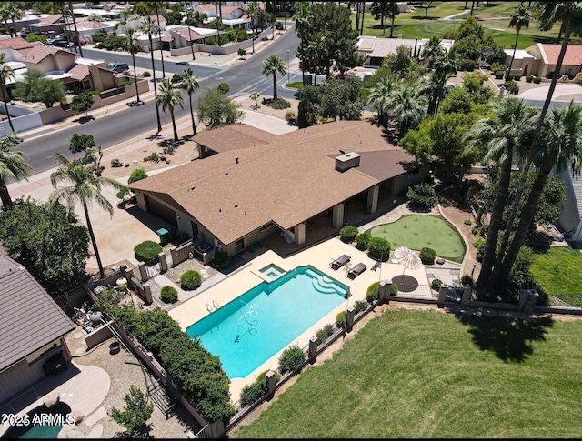 1106 N Villa Nueva Dr, Litchfield Park, AZ 85340 - aerial view of property and surrounding area featuring a pool area