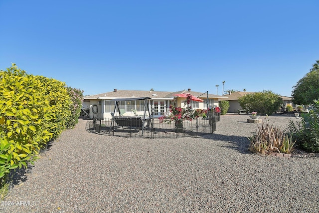 view of front of house featuring a patio area