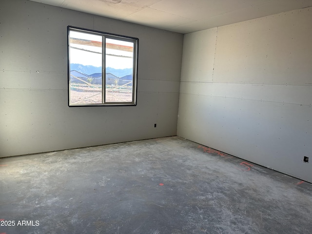 empty room featuring concrete floors