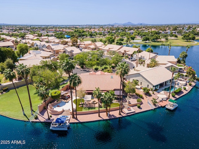 1241 W Lobster Trap Dr, Gilbert, AZ 85233 - aerial view of residential area with a nearby body of water