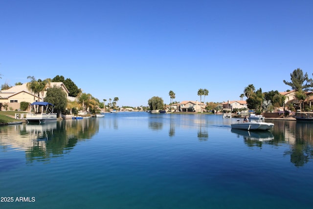 1241 W Lobster Trap Dr, Gilbert, AZ 85233 - water view with a dock