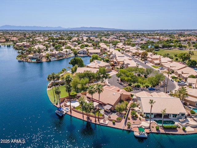 1241 W Lobster Trap Dr, Gilbert, AZ 85233 - aerial perspective of suburban area with a large body of water