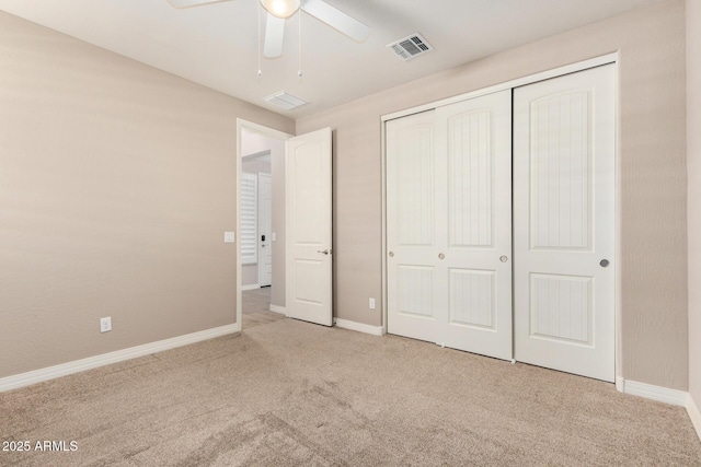 18108 W Cassia Way, Goodyear, AZ 85338 - unfurnished bedroom with carpet floors, a closet, and a ceiling fan
