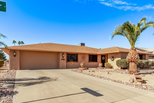 ranch-style house with a garage