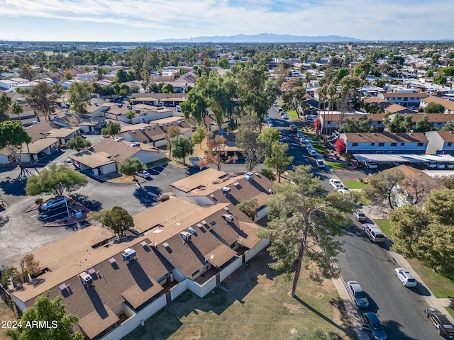 aerial view featuring a mountain view