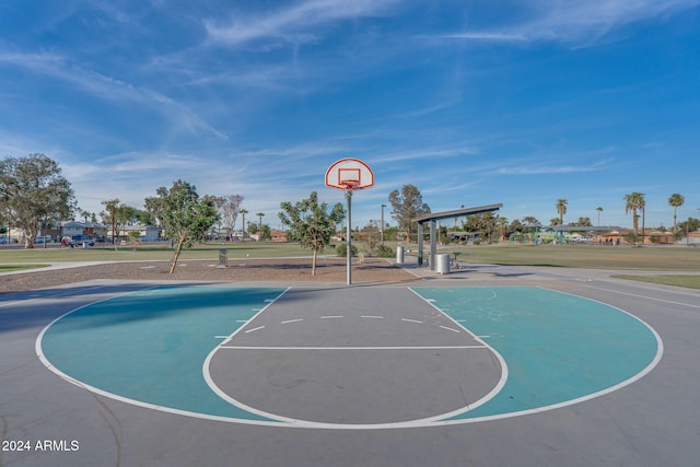 view of basketball court