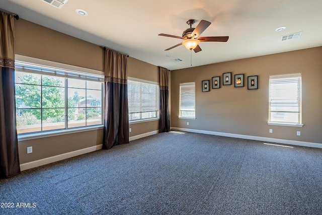 4120 E Woodside Way, Gilbert, AZ 85297 - spare room featuring a ceiling fan and carpet floors