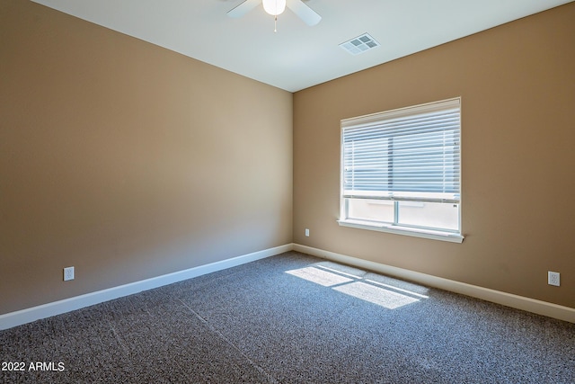 4120 E Woodside Way, Gilbert, AZ 85297 - carpeted spare room with baseboards and a ceiling fan