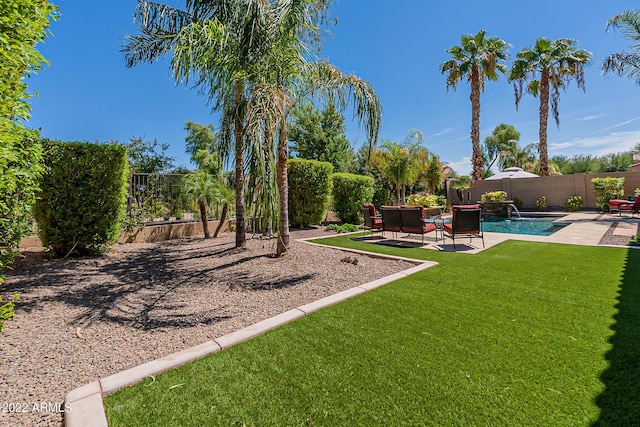 4120 E Woodside Way, Gilbert, AZ 85297 - fenced backyard with a patio