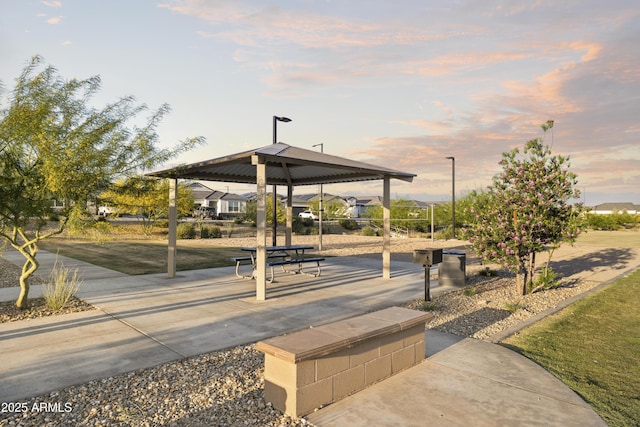 view of home's community with a gazebo