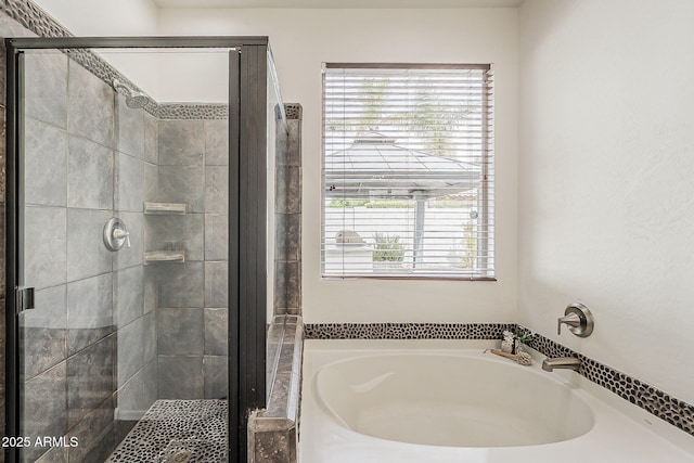 4067 S White Dr, Chandler, AZ 85249 - bathroom featuring a bath and a shower stall