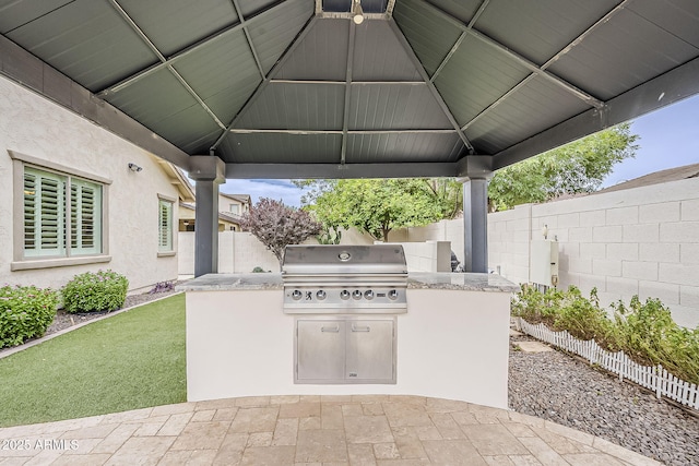 4067 S White Dr, Chandler, AZ 85249 - fenced backyard featuring a gazebo and a patio