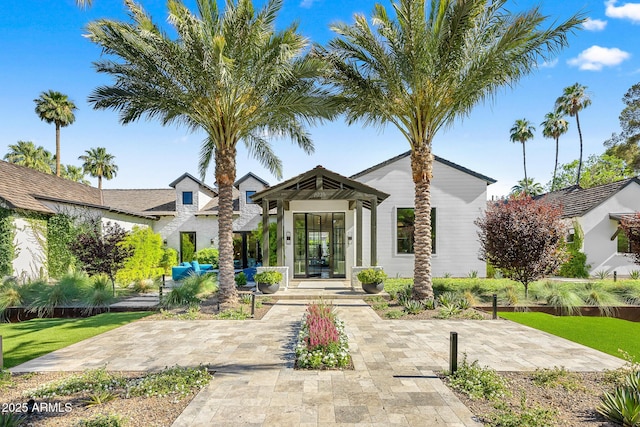 view of front of property with french doors