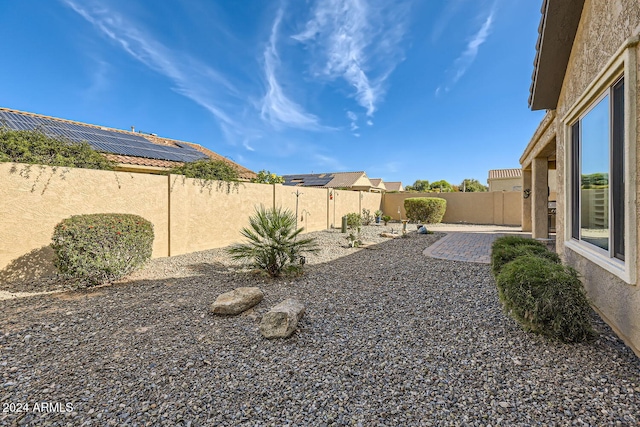 view of yard with a patio