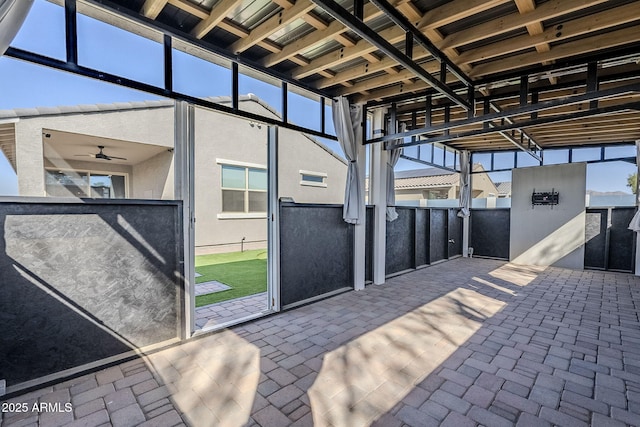 view of patio with exterior kitchen