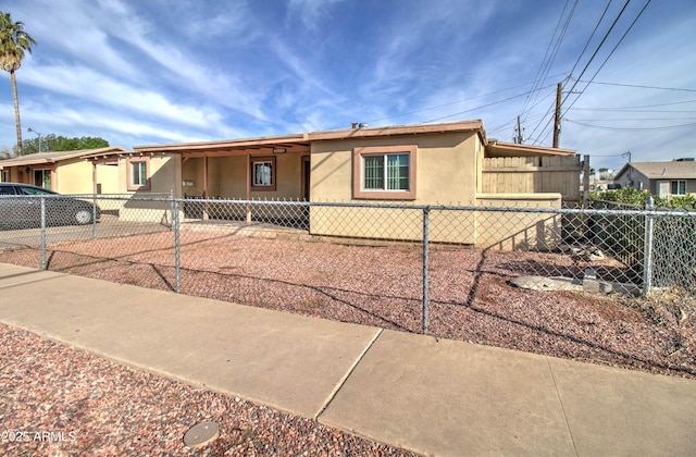 view of ranch-style home