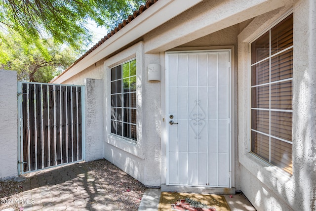 view of entrance to property