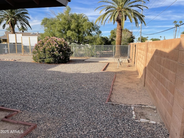 view of yard featuring a patio area