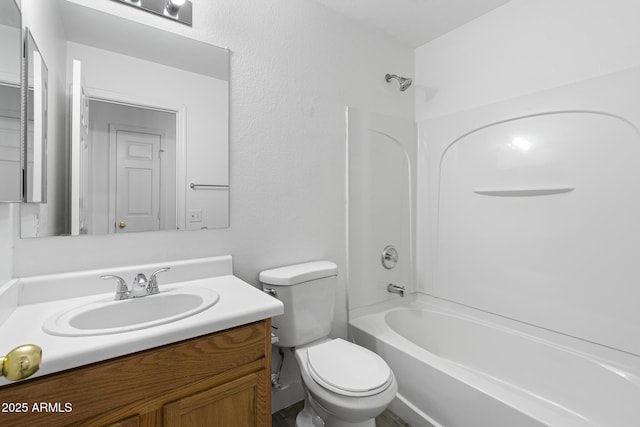 1750 E Desert Rose Trl, San Tan Valley, AZ 85143 - bathroom with toilet, shower / tub combination, and vanity