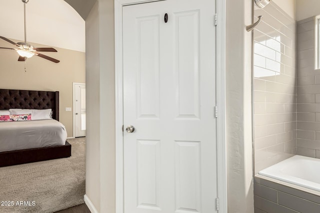 bedroom with carpet flooring