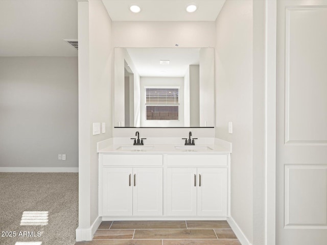 bathroom with vanity