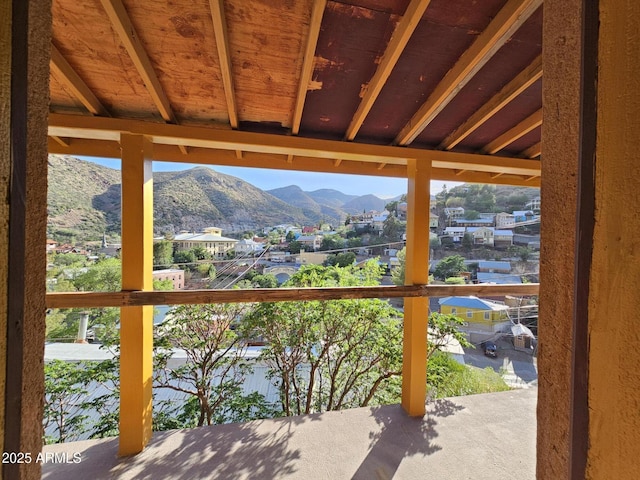 83 Ok St, Bisbee, AZ 85603 - view of patio featuring a mountain view