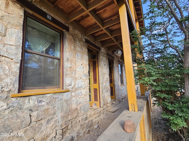 83 Ok St, Bisbee, AZ 85603 - property entrance featuring stone siding
