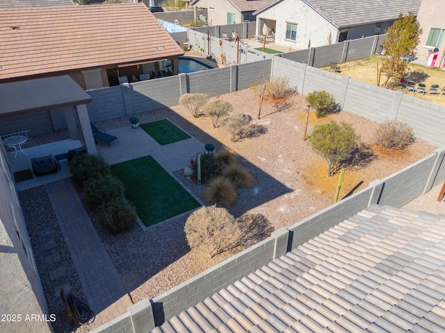 view of yard with a patio