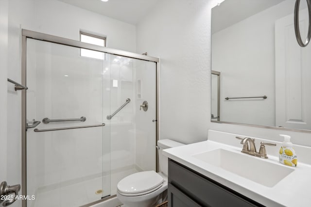 22341 N 100th Ln, Peoria, AZ 85383 - full bathroom with toilet, vanity, and a shower stall