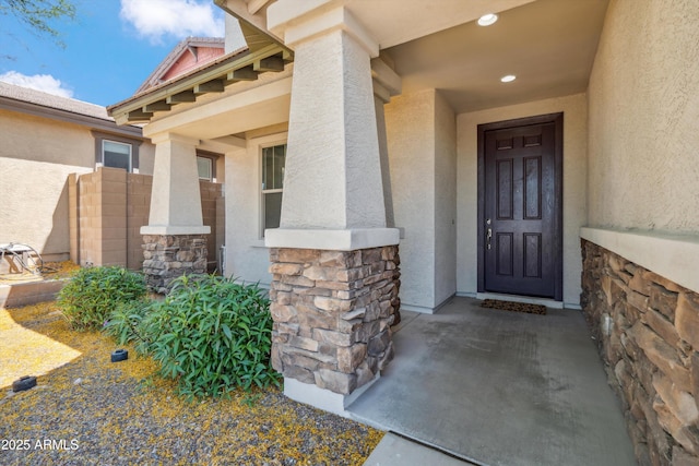 22341 N 100th Ln, Peoria, AZ 85383 - property entrance featuring stucco siding and stone siding