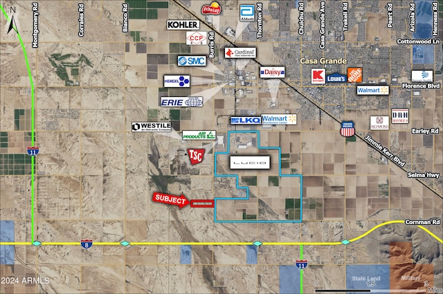 0000 S Burris Rd -, Unit Casa Grande AZ, 85193 land for sale