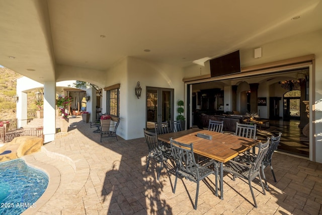 view of patio / terrace with french doors