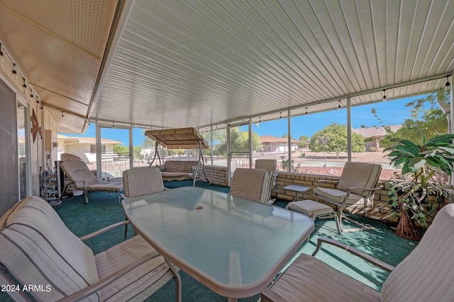 wooden deck featuring a patio