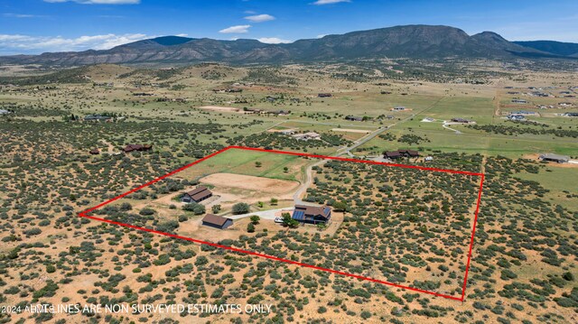 aerial view featuring a mountain view