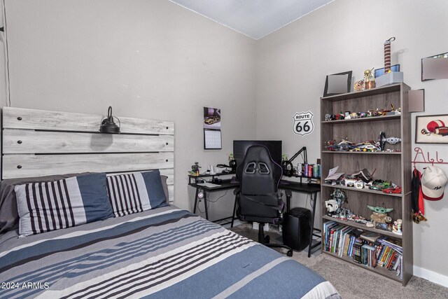 bedroom with carpet flooring