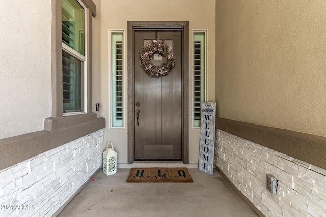 view of entrance to property