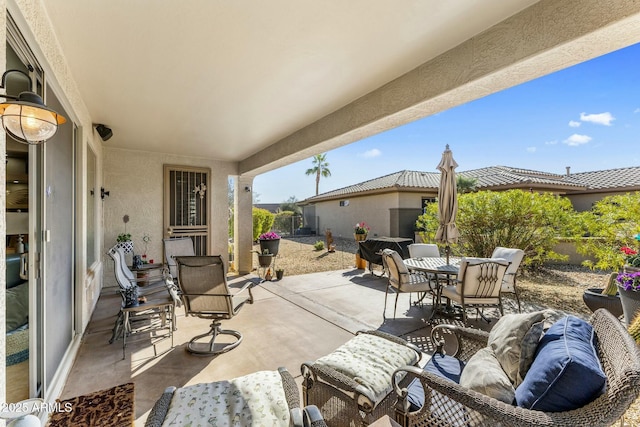 view of patio / terrace with outdoor dining space