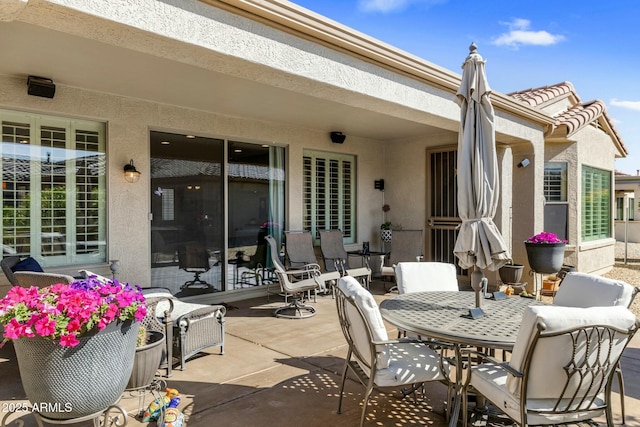 view of patio / terrace featuring outdoor dining area