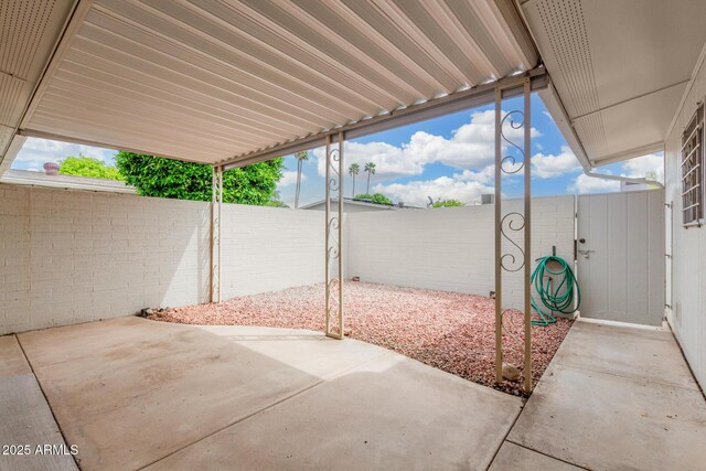 view of patio / terrace with fence private yard